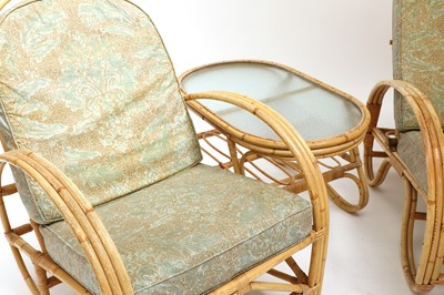Lot 478 - An 'Invincible' wicker conservatory suite