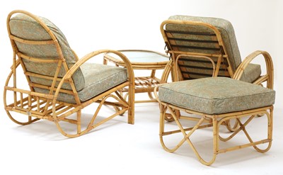 Lot 478 - An 'Invincible' wicker conservatory suite