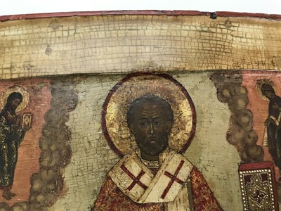 Lot 31 - An icon of St Nicholas