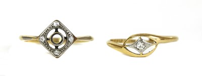 Lot 172 - Two gold rings