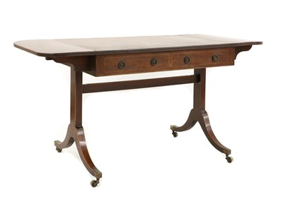 Lot 327 - A George III strung mahogany sofa table