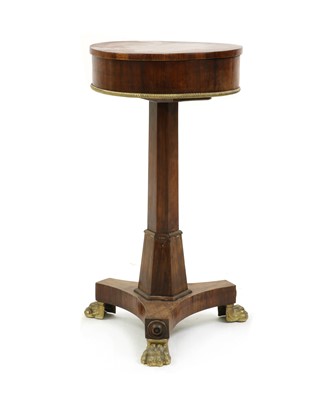 Lot 266 - A William IV rosewood sewing table
