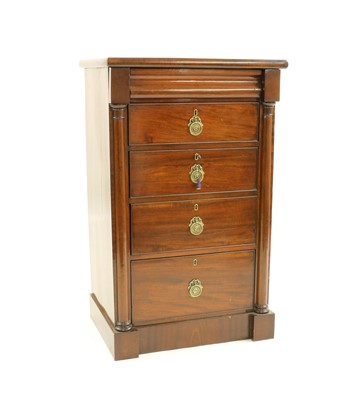 Lot 316 - A French walnut chest of drawers