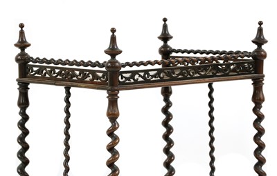 Lot 286 - A Victorian rosewood whatnot