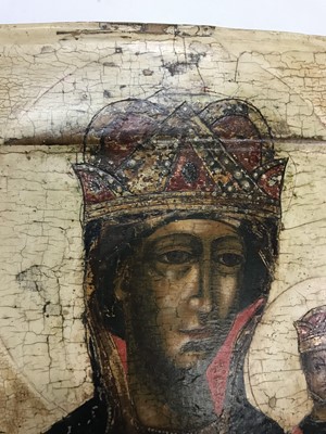 Lot 101 - An icon of the Mother of God of Smolensk