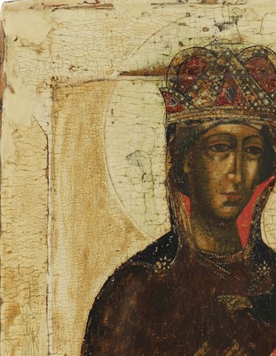 Lot 101 - An icon of the Mother of God of Smolensk