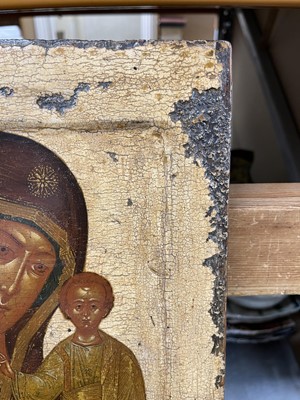 Lot 91 - An icon of the Mother of God of Kazan