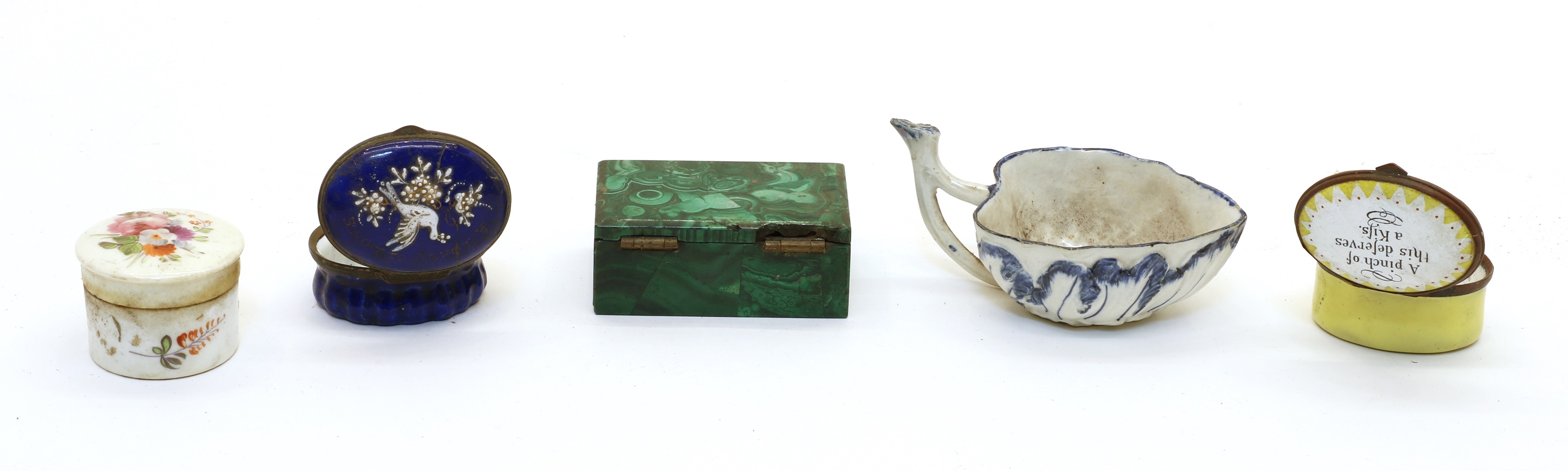 Lot 90 - Two enamel patch boxes