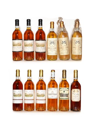 Lot 236 - Miscellaneous wines: Chateau La Brie, Monbazillac, 1986, (3) and nine various others, (12)