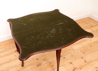 Lot 76 - A George III Hepplewhite period mahogany card table