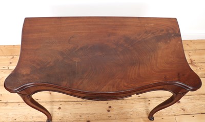 Lot 76 - A George III Hepplewhite period mahogany card table