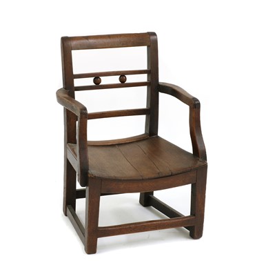Lot 297 - A country Sheraton mahogany child's chair