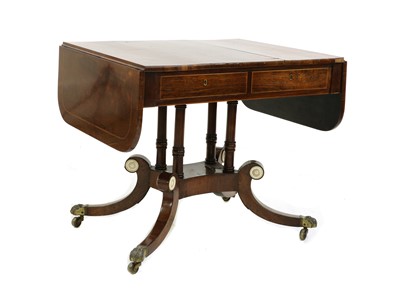 Lot 450 - A Regency strung rosewood sofa table