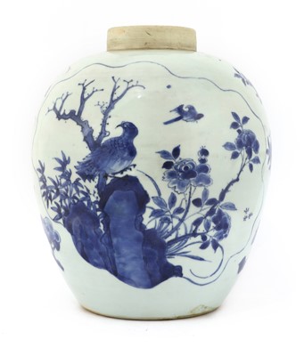 Lot 30 - A Chinese blue and white jar