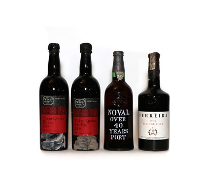 Lot 266 - Assorted Port: Noval, Over 40 Years Port, one bottle and three various others (4)