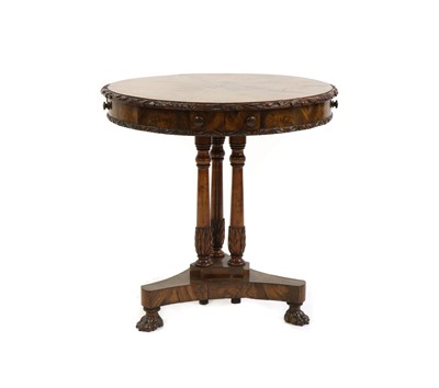 Lot 519 - A Chippendale style walnut occasional table