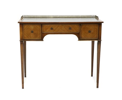 Lot 529 - A mid century mahogany writing table