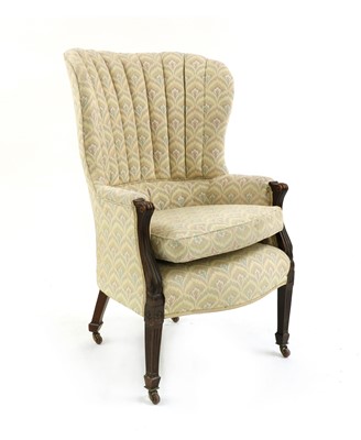 Lot 365 - An Edwardian mahogany armchair