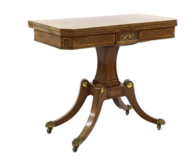 Lot 526 - A Regency mahogany card table