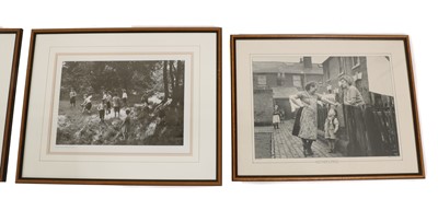 Lot 236 - A collection of eight monochrome photographs depicting 1950s genre scenes