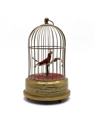 Lot 104 - An early 20th century singing birdcage automaton