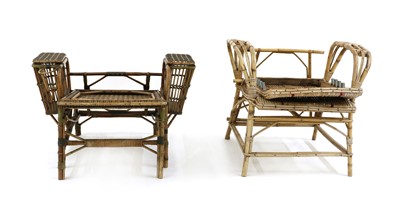 Lot 253 - Two wicker conservatory loungers