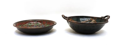Lot 157 - David Melville Studio Pottery twin handled circular bowl