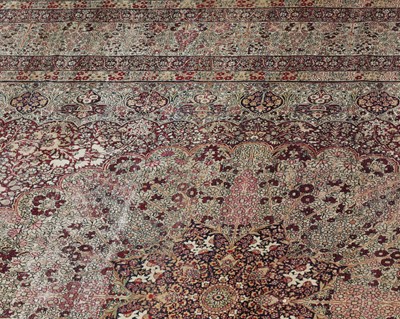 Lot 57 - A rare antique Persian Laver carpet