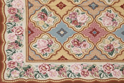 Lot 392 - A needlepoint rug
