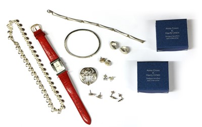 Lot 194 - A quantity of silver jewellery