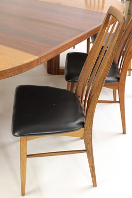 Lot 551 - A set of eight Danish 'Eva' rosewood dining chairs