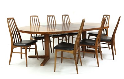 Lot 551 - A set of eight Danish 'Eva' rosewood dining chairs