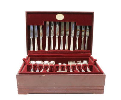 Lot 2A - A Harrods silver part canteen of cutlery