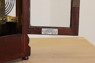 Lot 63 - A mahogany cased bracket clock