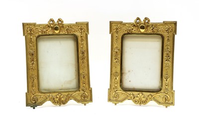 Lot 289 - A pair of gilt metal frames