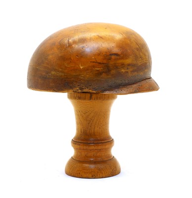Lot 278 - A 19th century milliner's treen hat former