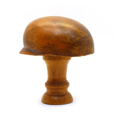 Lot 278 - A 19th century milliner's treen hat former