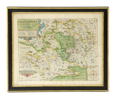 Lot 59 - William Kipp 17th century map of Hertfordshire