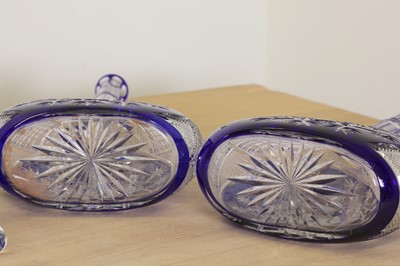 Lot 625 - A pair of Baccarat 'Tsar' pattern decanters