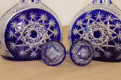 Lot 625 - A pair of Baccarat 'Tsar' pattern decanters