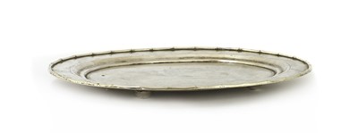 Lot 142 - A Chinese export silver salver