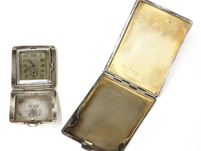 Lot 231 - An Art Deco sterling silver Juvenia mechanical purse watch