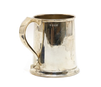 Lot 9 - A silver mug