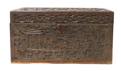 Lot 189 - A Chinese sandalwood box