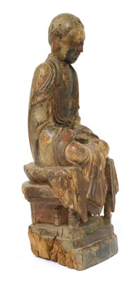 Lot 123 - A Chinese wood carving