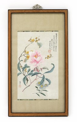 Lot 192 - A Chinese gouache painting