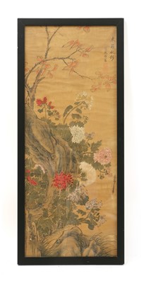 Lot 195 - A Chinese gouache painting