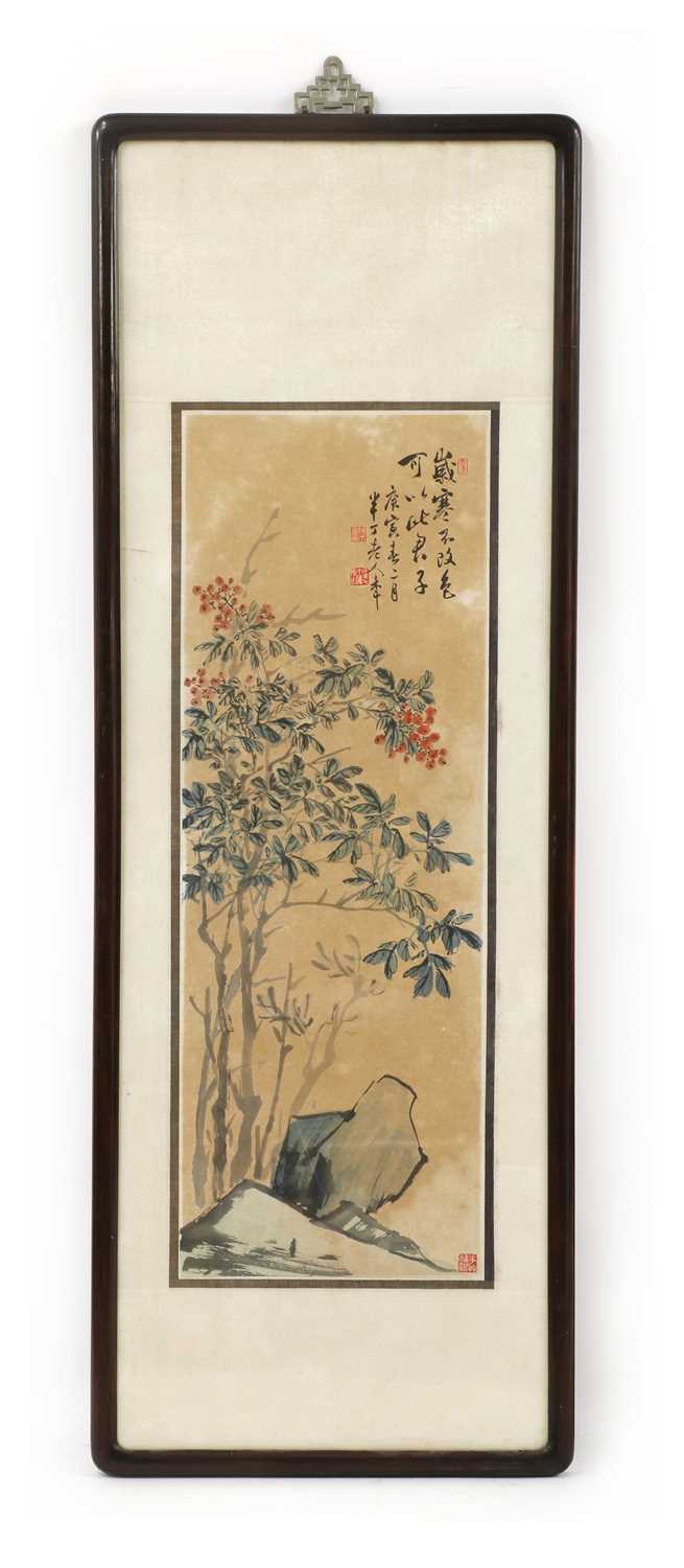 Lot 190 - A Chinese gouache painting