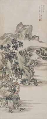Lot 193 - A Chinese gouache painting