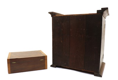 Lot 93 - An early 20th century oak table top collectors cabinet